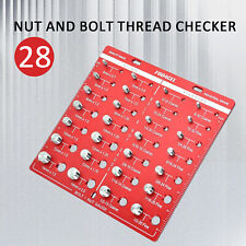 Nut and Bolt Thread Checker 44 Thread Identifier Gauge Inch and Metric Screw US picture