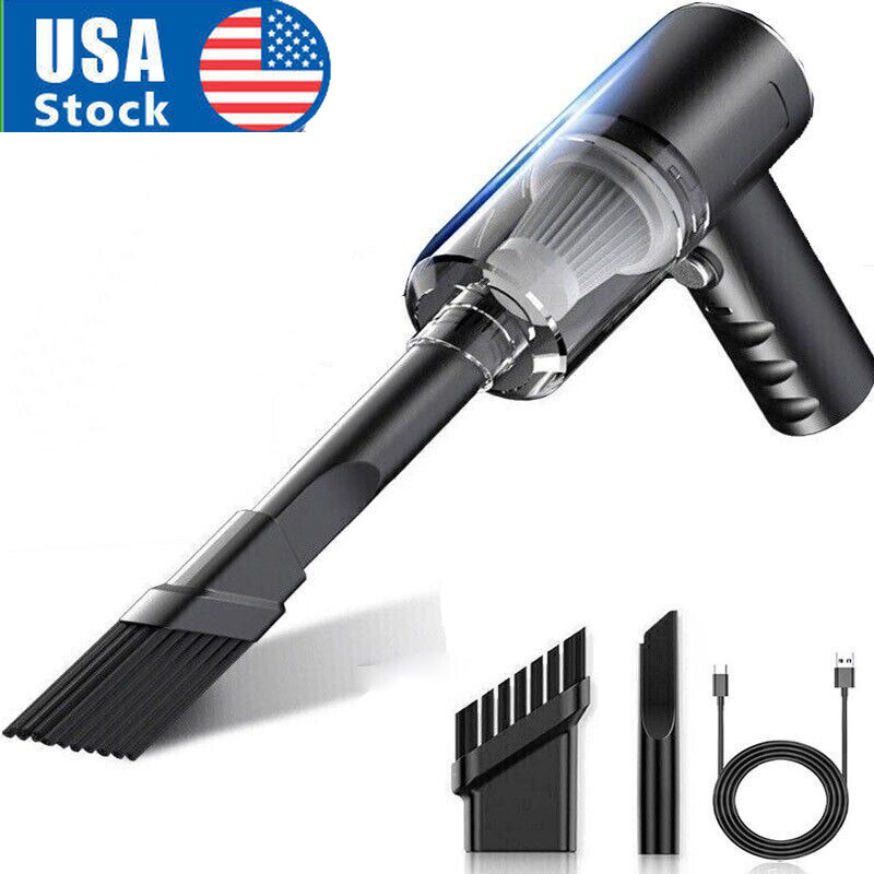 120W Cordless Car Vacuum Cleaner Household Strong Suction Air Blower Nozzle