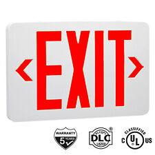 Red LED Emergency Exit Light Sign, AC 120V/277V LED Lamp ABS Fire Resistance UL picture