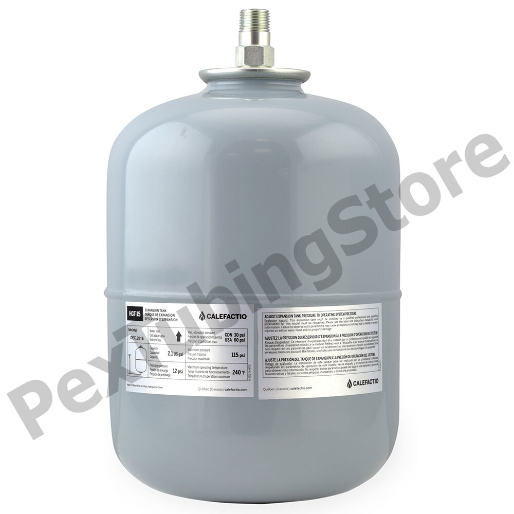 Calefactio #15 Boiler Expansion Tank, 2.1 Gallon Volume, Replaces Amtrol/Extrol