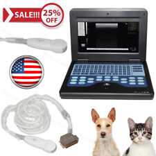 US Stock,Veterinary Ultrasound Scanner Laptop Machine 5.0Mhz Micro Convex Probe  picture