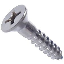 #12 Wood Screws Phillips Flat Head Stainless Steel 316 Marine Grade All Lengths picture