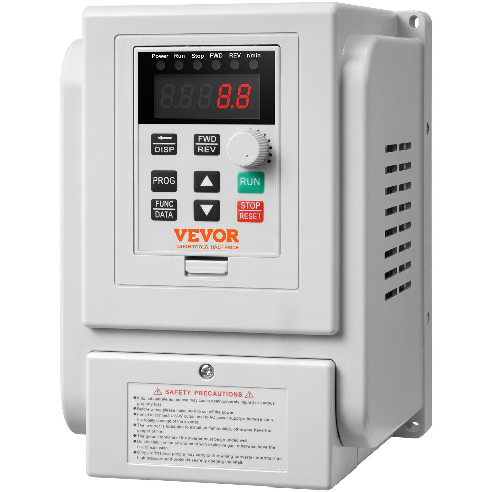 VEVOR 3HP 2.2KW 10A Variable Frequency Drive VFD for 3-Phase Motor Speed Control
