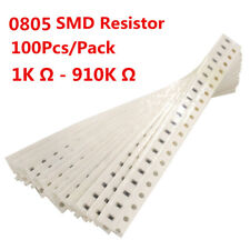 100Pcs 0805 SMD Resistor Resistors 1K - 910K  Ohm kΩ 1% 1-910  kΩ  picture