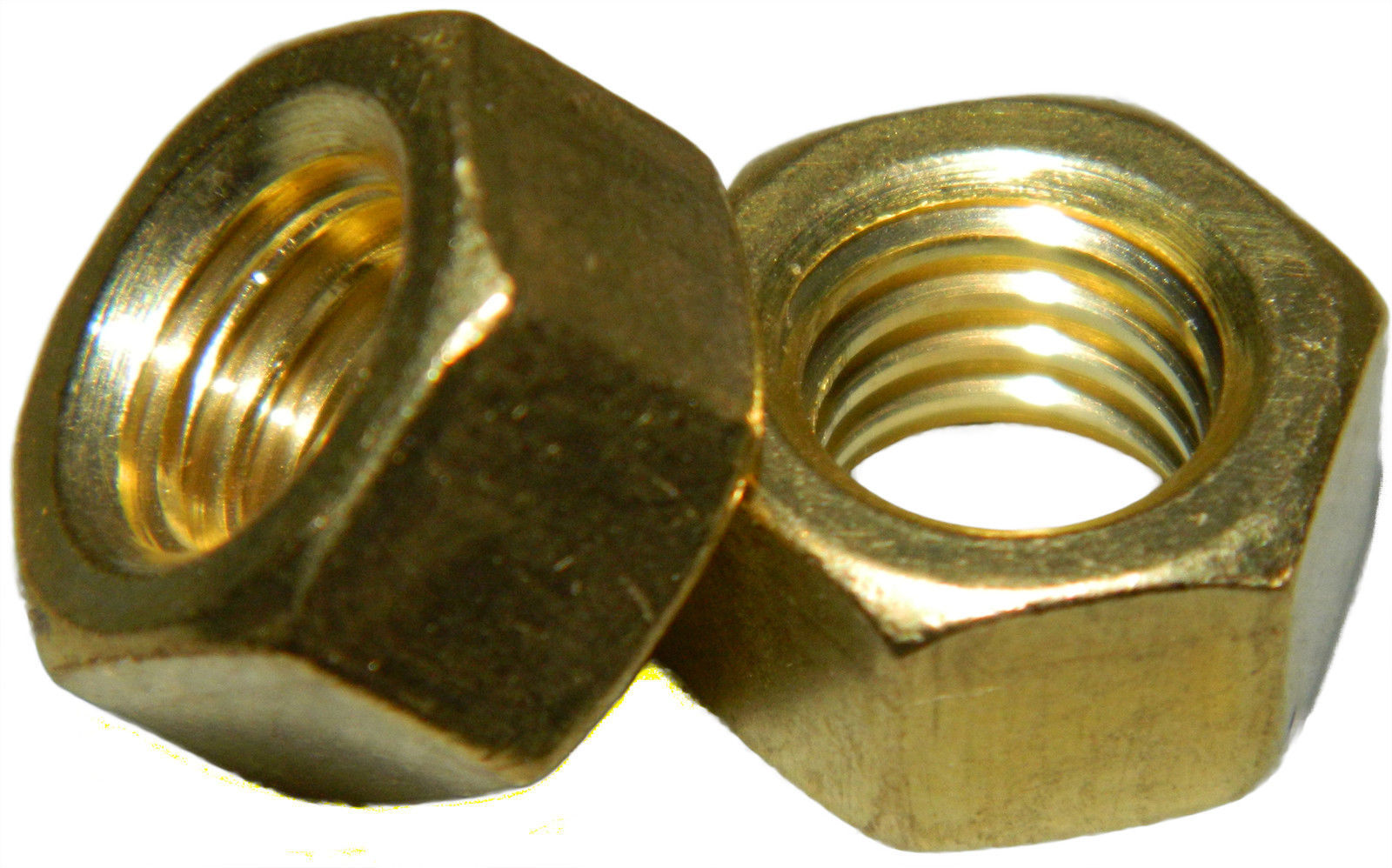 Solid Brass Machine Screw hex nuts 1/4-20 Qty 50
