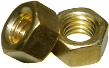 Solid Brass Machine Screw hex nuts 1/4-20 Qty 50 picture