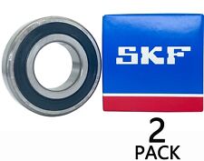 2PACK SKF 6206-2RS1 30X62X16MM Normal Clearance Double Rubber Seal Ball Bearings picture