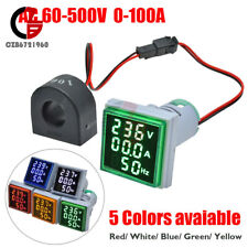 AC60V-500V 0-100A 22mm 3-in-1 Voltmeter Ammeter Digital Volt AMP Frequency Meter picture