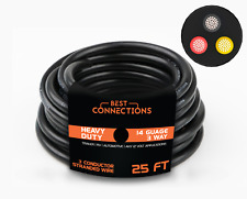 3 Way Trailer Wire (25 Feet) – Heavy Duty 14 Gauge 3 Conductor Insulated RV picture