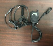 Motorola Temple Transducer Headset Model # RMN5116A With Remote Mic HMN4104B picture