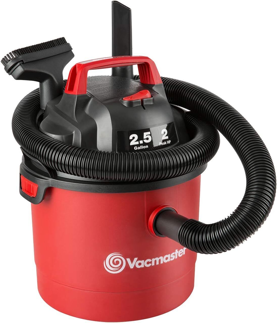 Vacmaster 2.5 Gallon Shop Vacuum Cleaner 2 Peak HP Power Suction Lightweight