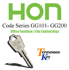 Hon Desk & File Cabinet keys / Select your key code  / Series GG101 - GG200 picture
