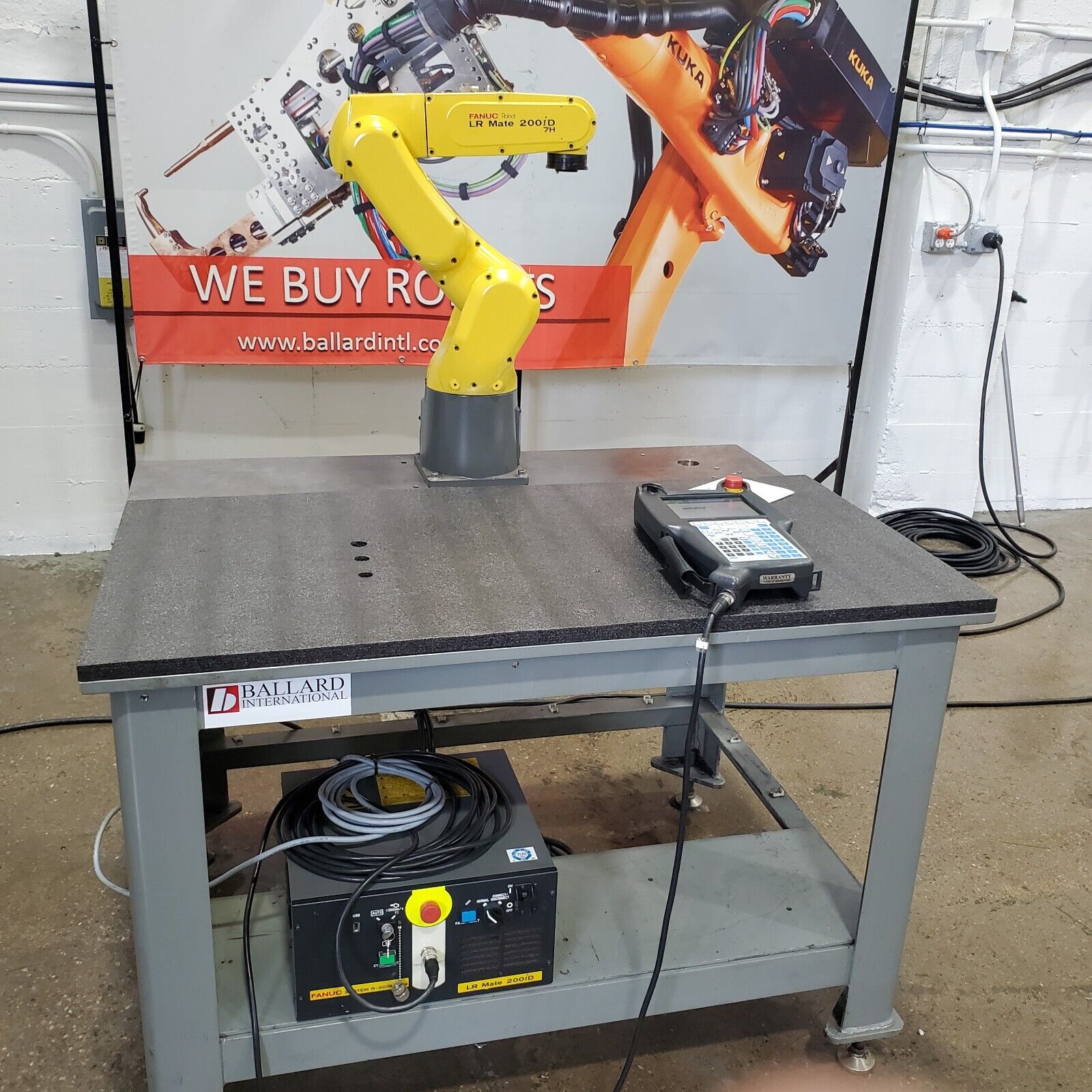 FANUC LR Mate 200iD 7H  Complete Robot System w/ R30iB Mate Controller - TESTED