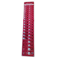 34 Nut and Bolt Inch and Metric Thread Checker Screw Thread Identifier Gauge Red picture