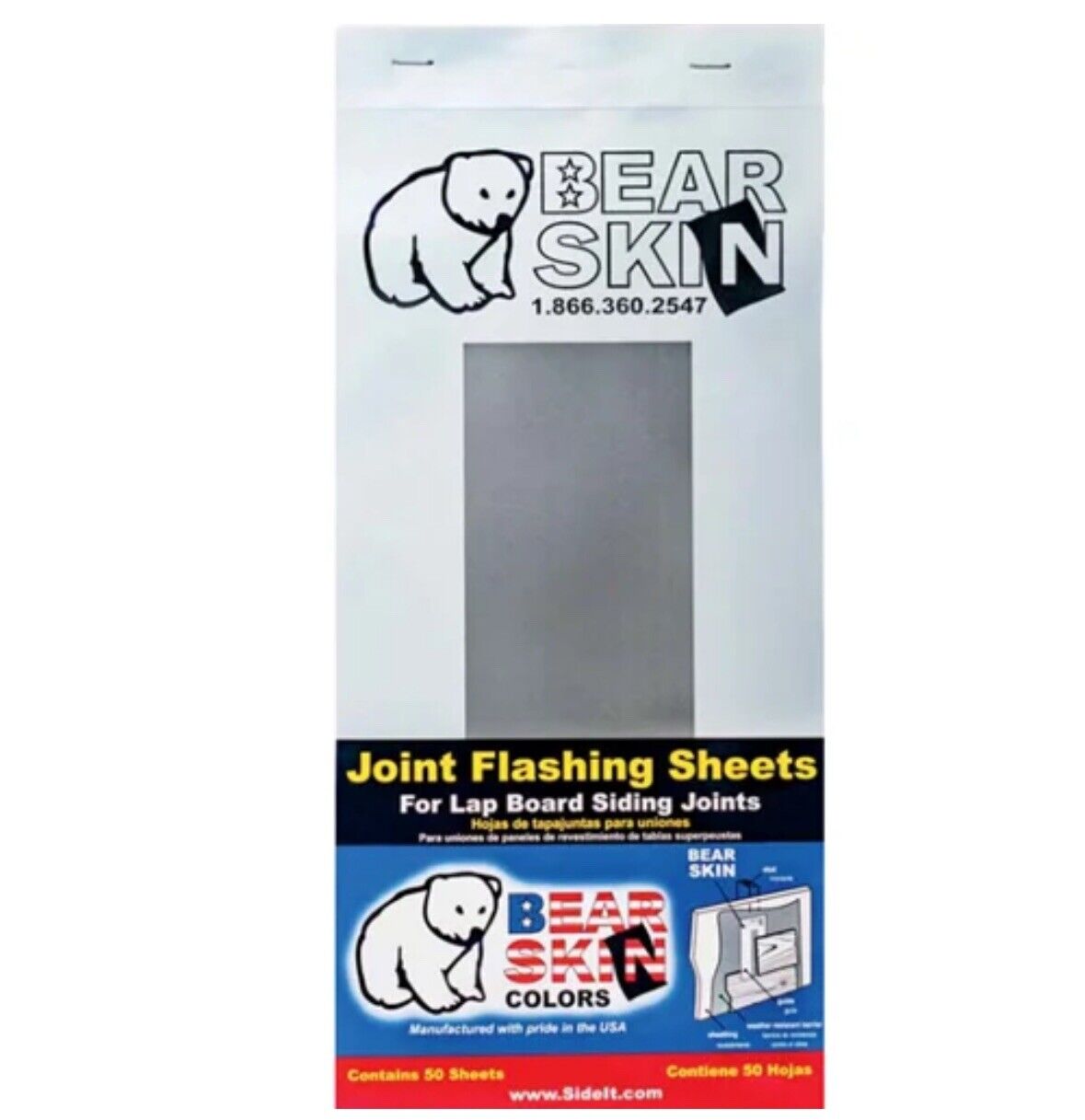 New Bear Skin Joint Flashing Sheets For Lap Board Siding Joints, 50 Sheets