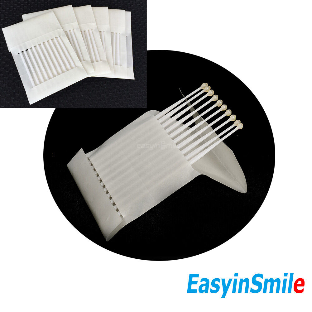 60Pcs/pack Dental Micro Sticky Applicator Disposable Bendable 10cm Easyinsmile