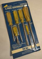 Vtg 🆕 Great Neck Screwdriver 6pc. Set Packaging Made in USA (Original Package) picture