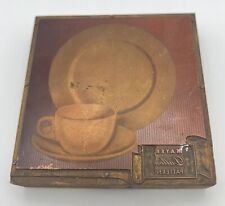 Vintage Mayer China Original Pattern Copper Printers Block Made In Pittsburgh PA picture