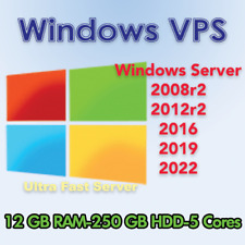 USA Windows VPS Server - RDP Server - VPS Hosting 12GB RAM + 250GB - Monthly picture