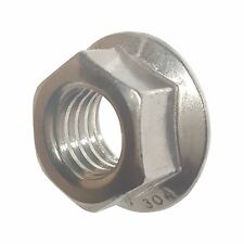 3/8-16 Stainless Steel Flange Nuts Serrated Base Lock Anti Vibration Qty 25 picture