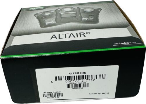 MSA 24 Month Altair Hydrogen Sulfide Gas Monitor/Detector (H2S) Activate By 5/23