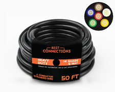 6 Way Trailer Wire (50 Feet) – Heavy Duty 14 Gauge 6 Conductor Insulated RV picture
