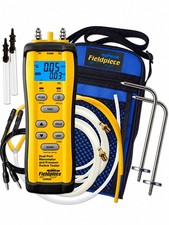 Fieldpiece SDMN6 Dual Port Manometer & Pressure Switch Tester HVAC Kit w/ Case picture