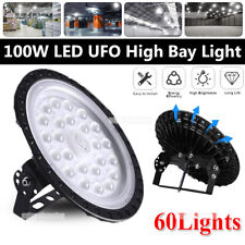 60PCS 100W UFO LED High Bay Light Warehouse Shop Gym Garage Lights Fixture Bulb picture