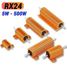 5/10 ~500W Watt High Power Aluminum shell Wirewound Metal Resistor 0.1-10KΩ Ohm picture