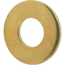 #8 Solid Brass Flat Washers Commercial Standard Grade 360 Qty 100 picture