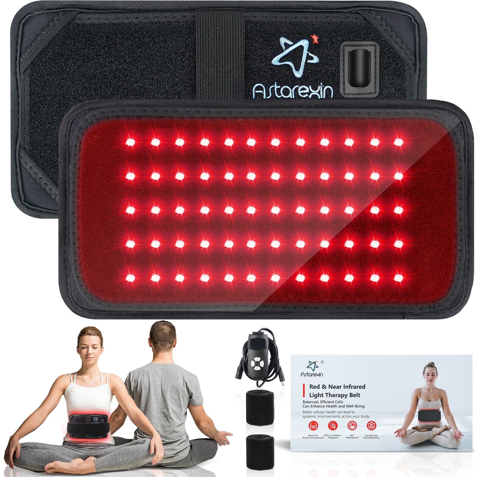 Red Light Therapy Belt LED Infrared Wrap Devices Body Arthritis Pain Relief