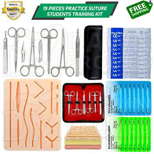 19 Pieces Practice Suture Kit with Pad for Medical Veterinary Student Training picture