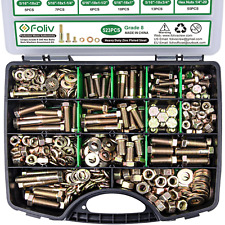 523PCS Grade 8 Bolts and Nuts Assortment Kit, Heavy Duty Nut and Bolt Assortment picture