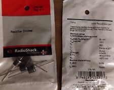 LOT OF 2 Pack of 4 Radio Shack Rectifier Diodes. 6-amp, axial mounted. 276-1661 picture