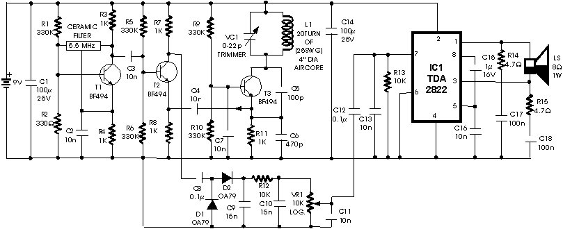 detector metal circuit circuits diagram schematic diy diagrams electronic electronics schematics detectors homemade transistor oscillator garrett amplifier projects hobby walk