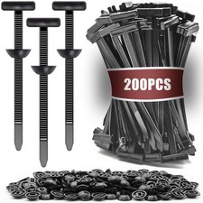 200 PCS Nylon Universal Cable Tie Buckle，Heavy Duty Self-Locking Zip Ties Holder picture