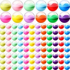 120 Pcs 2 Inch Empty Vending Machine Capsules Colored Round Capsules Toy Bulk… picture