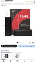 Pearl People Counter: Fully Wireless 2.4ghz Wi-Fi Visitor Counter/Patron Counter picture