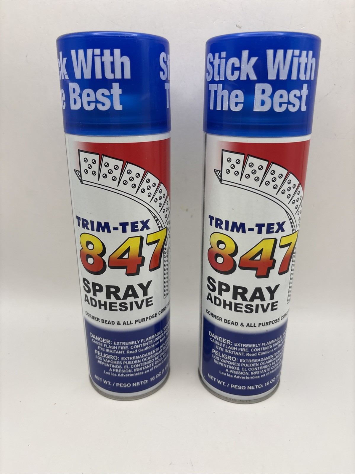 Trim-Tex 847 Drywall Spray Adhesive 16oz Lot Of 2