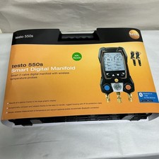 Testo 550s Smart Kit - Digital Manifold with 2 Way Valve, 115i Temp Probes (x2) picture