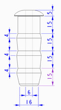 Custom CNC Machined Parts, 304 Stainless Steel, Qty 2, Per Customer Drawing picture