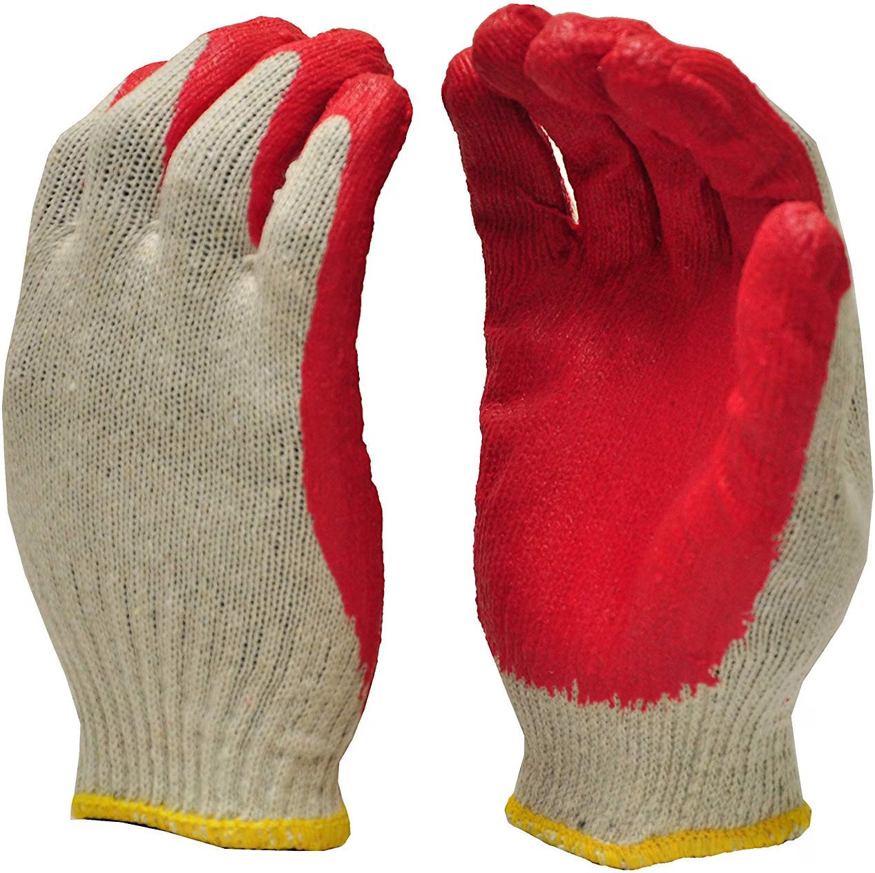 300 Pairs Red Latex coated work Gloves Rubber Palm grip constructio safety glove