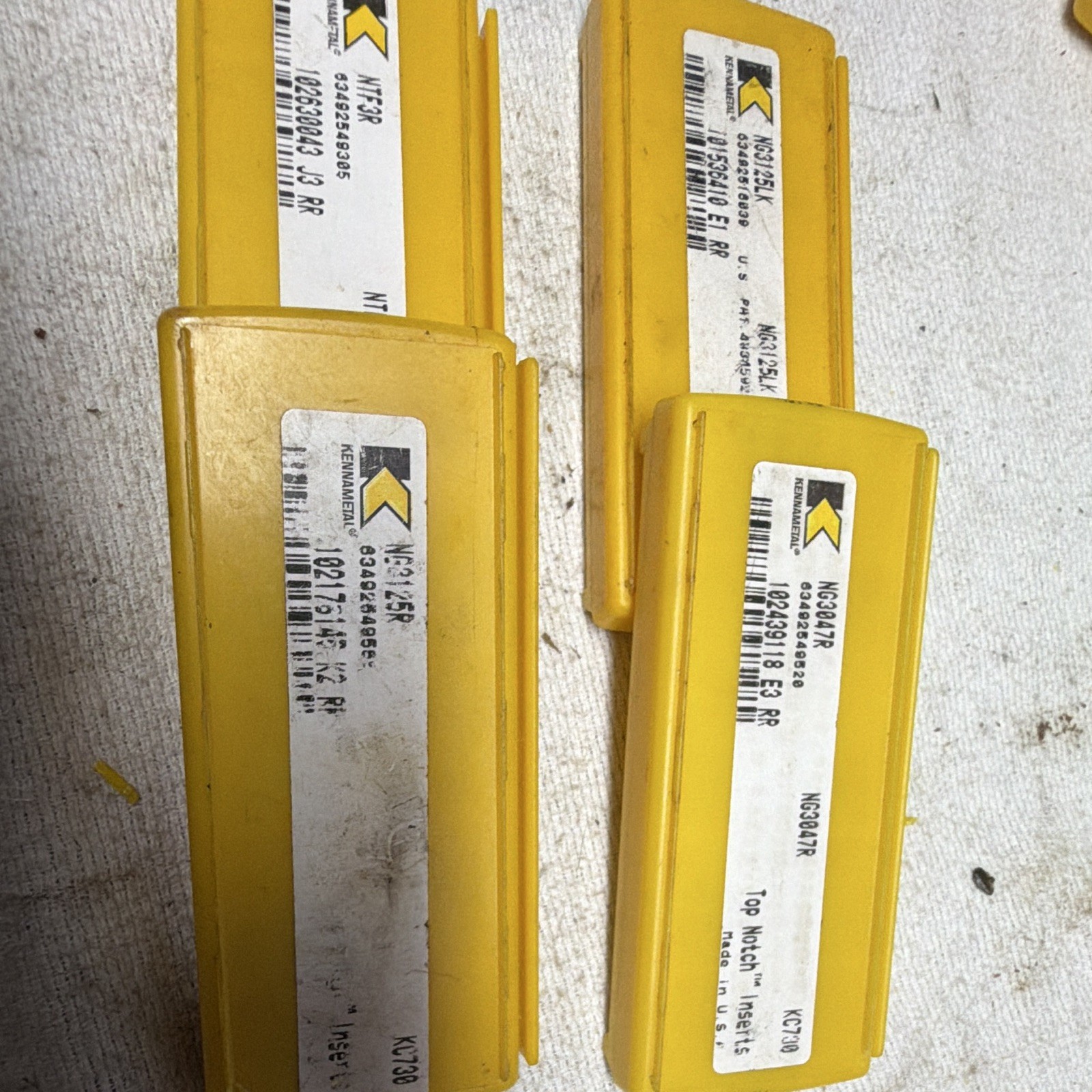 4 Kennametal Top Notch KC730 Carbide Turning Inserts