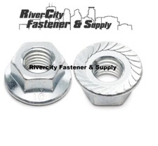 M10-1.25 JIS Flange Nuts Small Hex M10x1.25 Nut 10mm x 1.25 Serrated Flange 10.9 picture