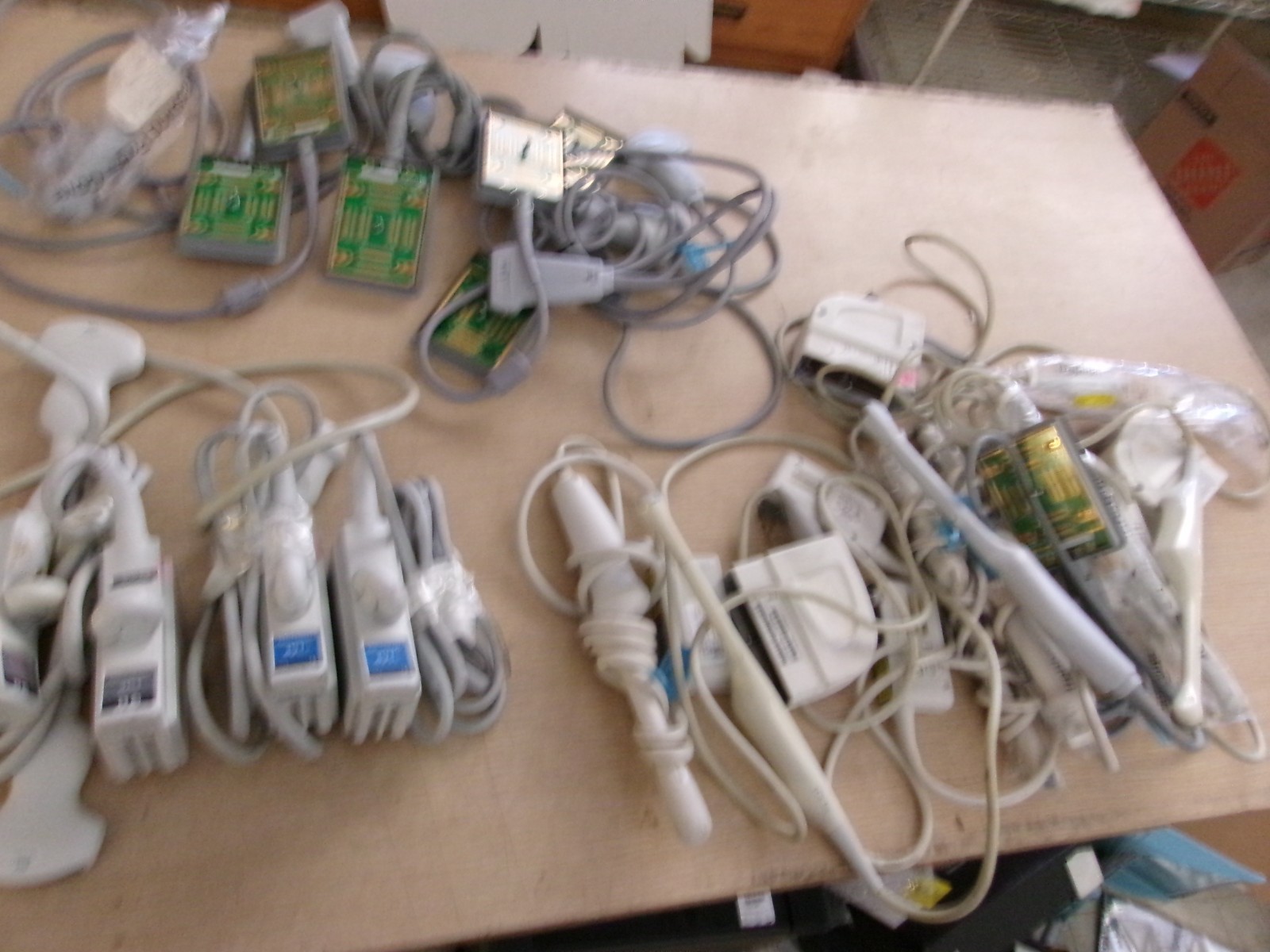 One Lot (18 ea) SonoSite, Philips, Siemens, Acuson Ultrasound Transducer Probes