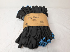 Ansell Hyflex Cut Resistant Gloves Black Size 11 ANSI 5/9 QTY 12 PAIRS 11-591/11 picture