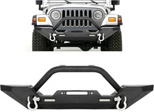 Front Bumper Compatible with 1987-2006 Jeep Wrangler TJ YJ picture