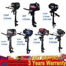 HANGKAI 3.5 4 6 6.5 7 HP Outboard Motor Boat Engine 2/4 Stroke Water Air Cooling picture