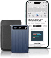 AI Voice Recorder Parkuetechno Voice Recorder with Case 64GB 140 Languages, S381 picture