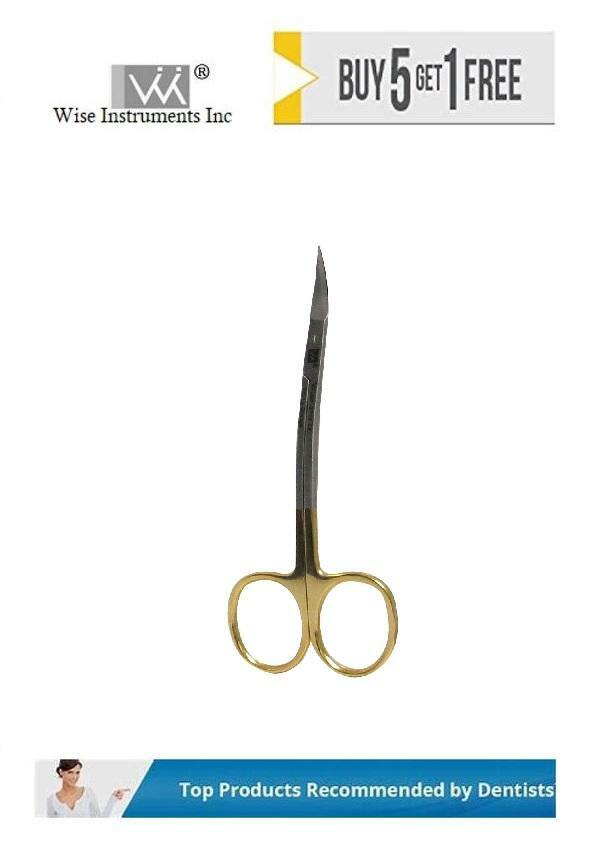Dental Surgical Scissor LaGrange Scissor Curved, 11.5cm T/C by Wise instruments 